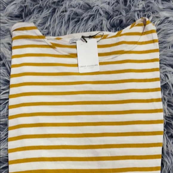 Yellow and white stripped short sleeve t shirt!! - Picture 4 of 4